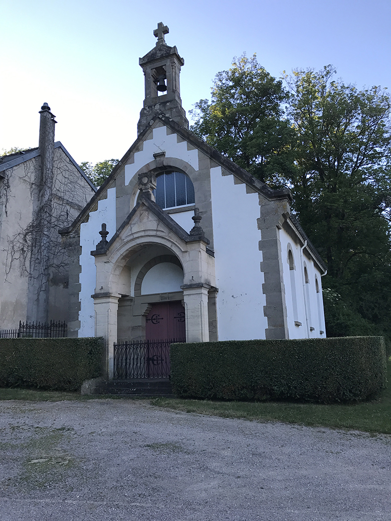 English church in the park at Contrexéville